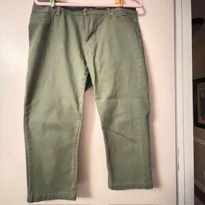 Capris, by Suko Jeans, size 10, green khaki